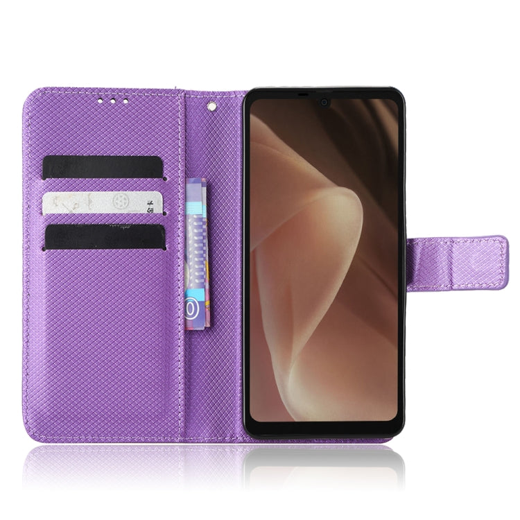 For Sharp Aquos Sense7 Diamond Texture Leather Phone Case