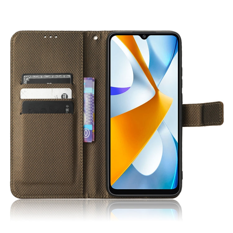 For Xiaomi Poco C40 Diamond Texture Leather Phone Case