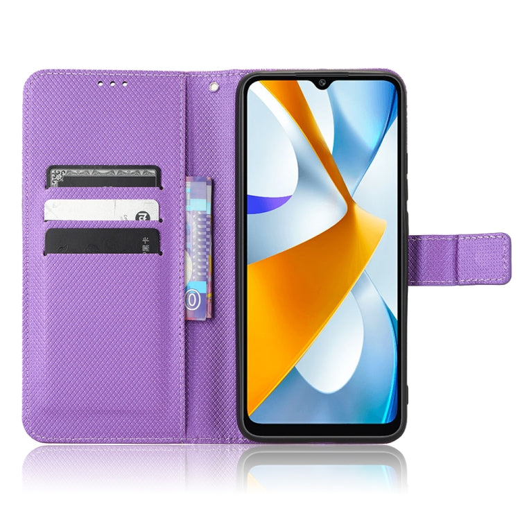 For Xiaomi Poco C40 Diamond Texture Leather Phone Case