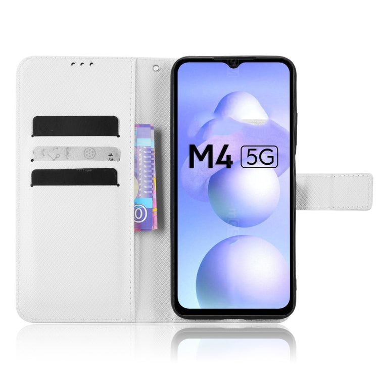 For Xiaomi Poco M4 5G Diamond Texture Leather Phone Case