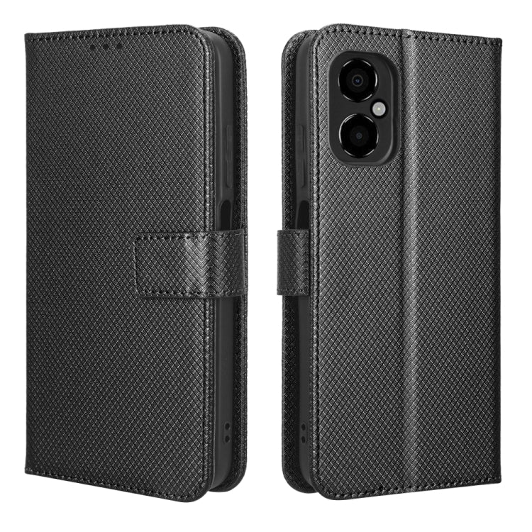 For Xiaomi Poco M4 5G Diamond Texture Leather Phone Case