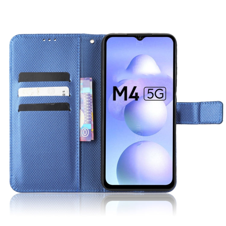 For Xiaomi Poco M4 5G Diamond Texture Leather Phone Case