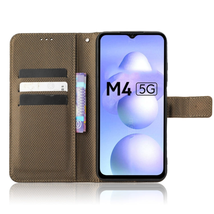 For Xiaomi Poco M4 5G Diamond Texture Leather Phone Case