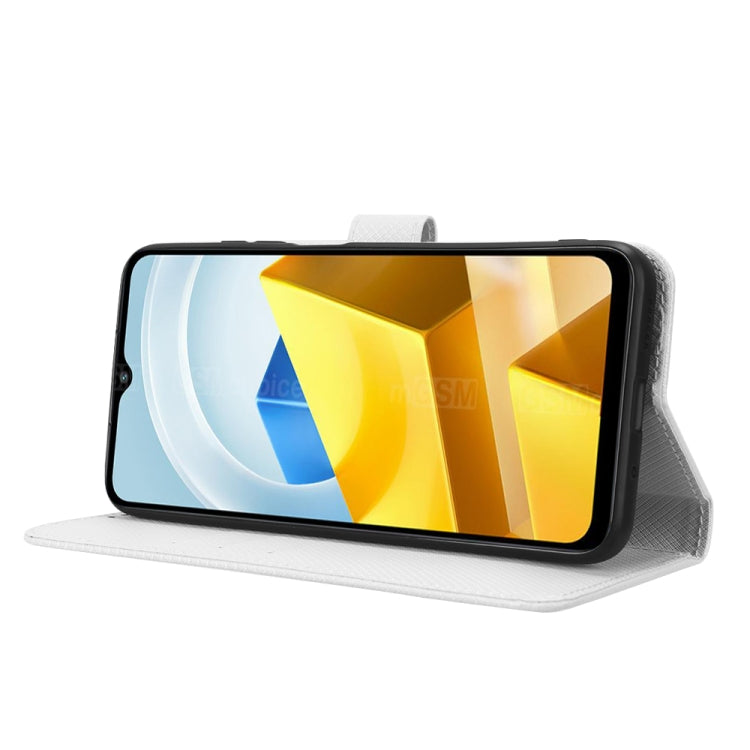 For Xiaomi Poco M5 Diamond Texture Leather Phone Case