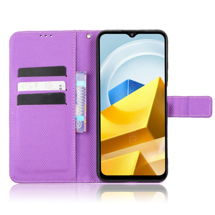 For Xiaomi Poco M5 Diamond Texture Leather Phone Case