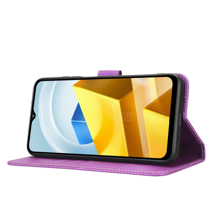 For Xiaomi Poco M5 Diamond Texture Leather Phone Case