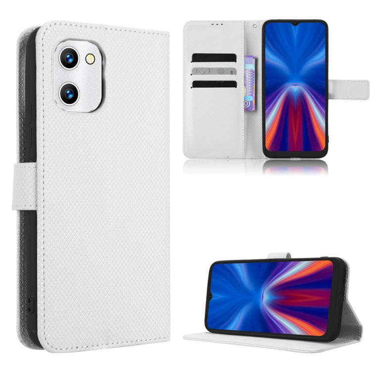 For UMIDIGI C1 Diamond Texture Leather Phone Case