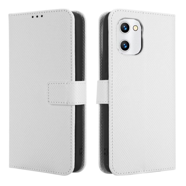 For UMIDIGI C1 Diamond Texture Leather Phone Case