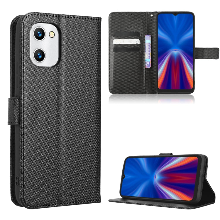 For UMIDIGI C1 Diamond Texture Leather Phone Case