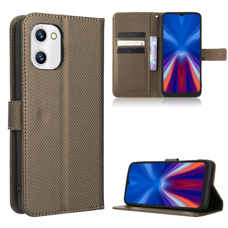 For UMIDIGI C1 Diamond Texture Leather Phone Case