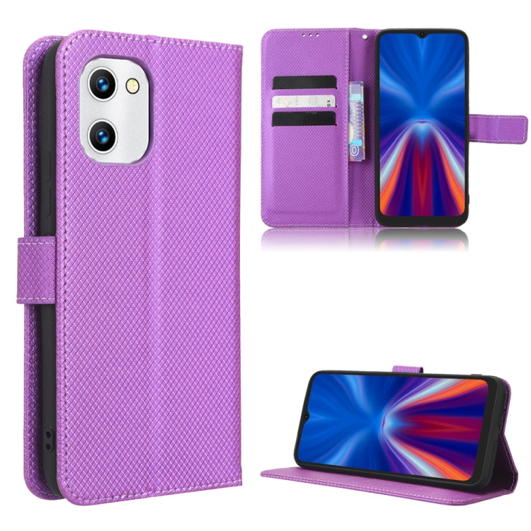 For UMIDIGI C1 Diamond Texture Leather Phone Case