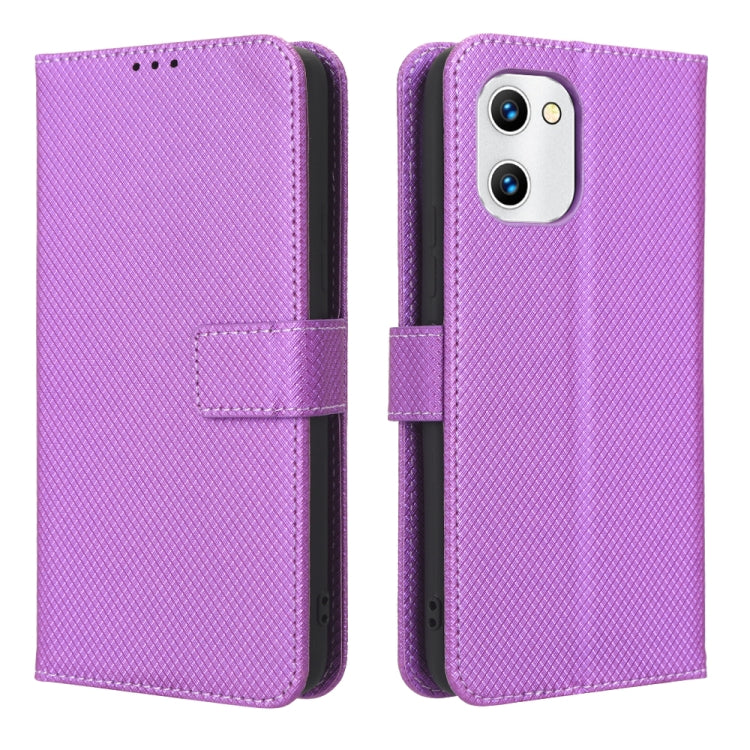 For UMIDIGI C1 Diamond Texture Leather Phone Case