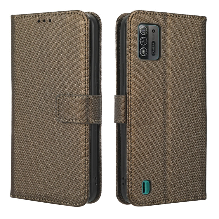 For ZTE Blade A52 Lite Diamond Texture Leather Phone Case