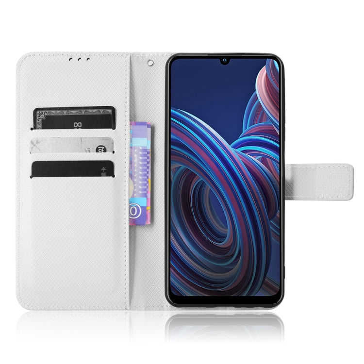 For ZTE Blade A72 5G Diamond Texture Leather Phone Case