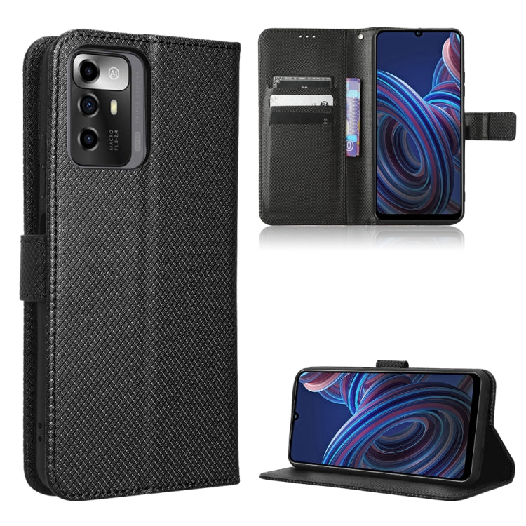For ZTE Blade A72 5G Diamond Texture Leather Phone Case