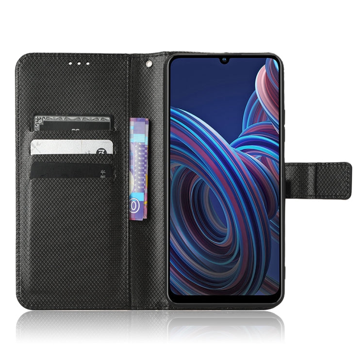 For ZTE Blade A72 5G Diamond Texture Leather Phone Case