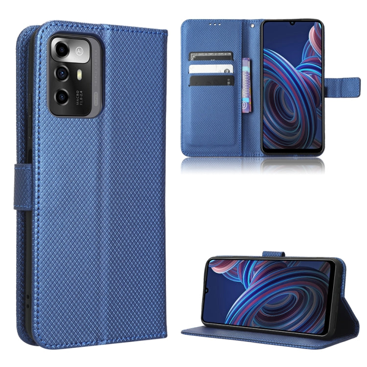 For ZTE Blade A72 5G Diamond Texture Leather Phone Case