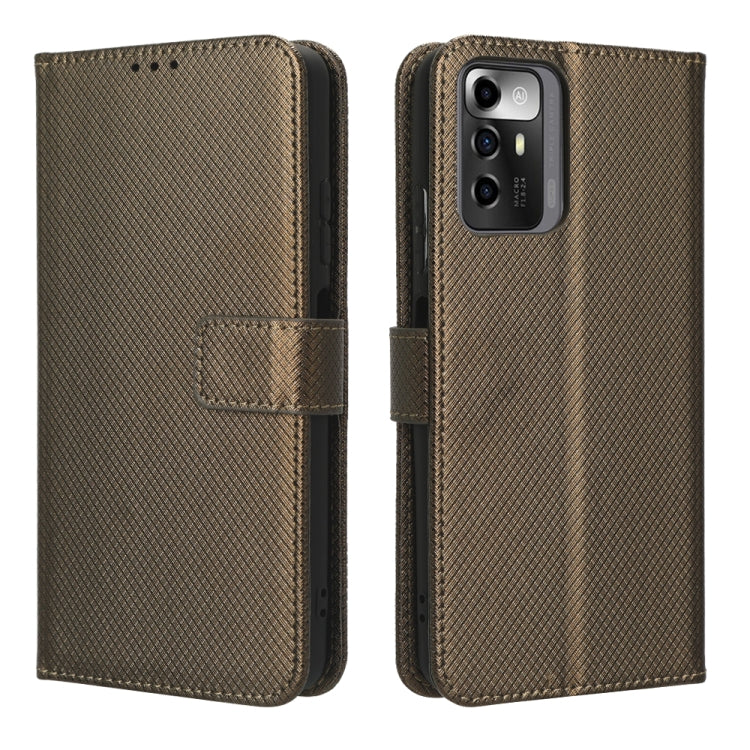 For ZTE Blade A72 5G Diamond Texture Leather Phone Case