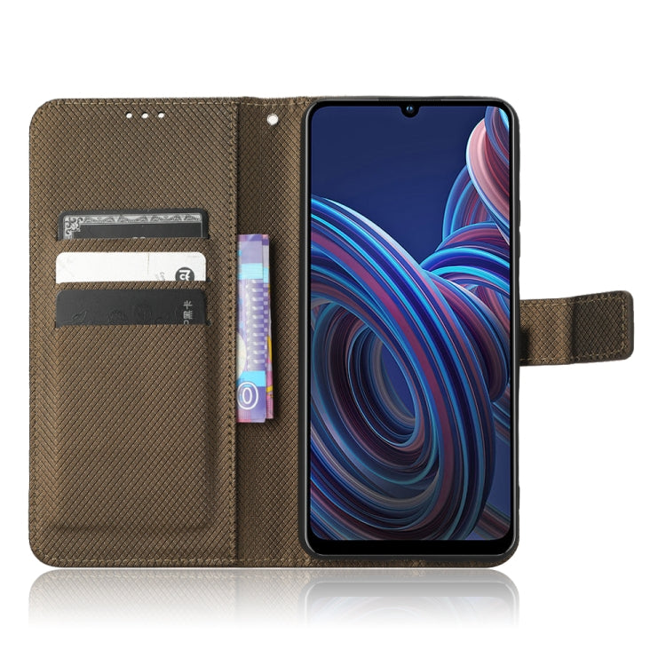 For ZTE Blade A72 5G Diamond Texture Leather Phone Case