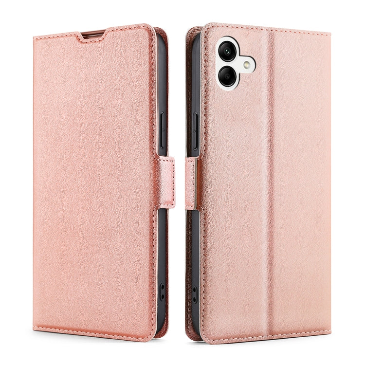 For Samsung Galaxy A04 Ultra-thin Voltage Side Buckle Horizontal Flip Leather Phone Case
