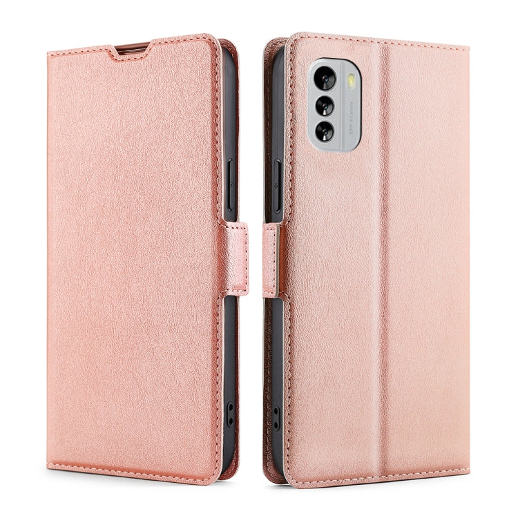 For Nokia G60 5G Ultra-thin Voltage Side Buckle Horizontal Flip Leather Phone Case