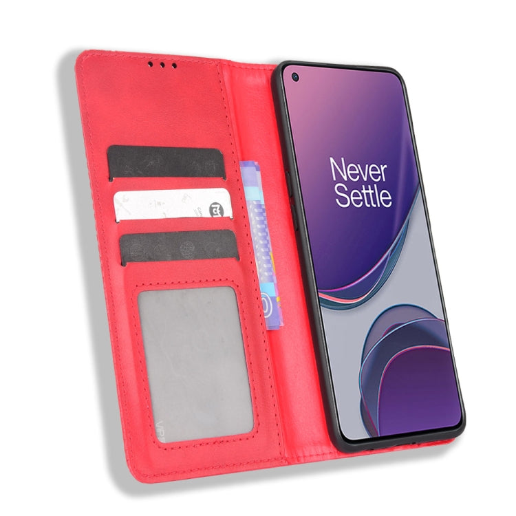 Magnetic Buckle Retro Texture Leather Phone Case For OPPO Reno8 Lite 5G / Reno8 Z / Reno7 Z / A96 5G / OnePlus Nord N20 5G