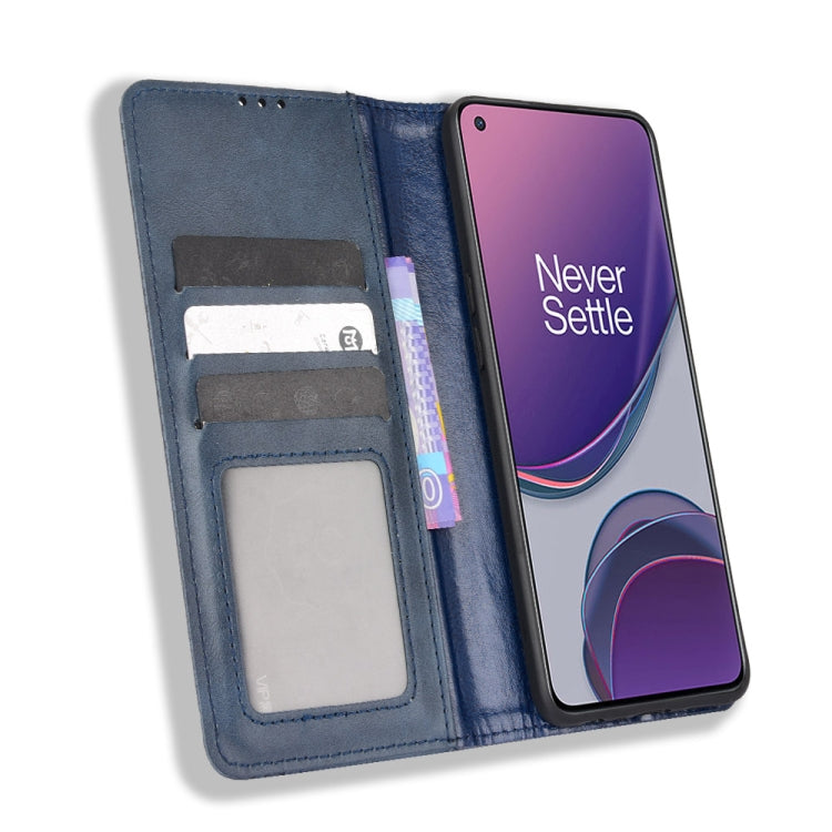 Magnetic Buckle Retro Texture Leather Phone Case For OPPO Reno8 Lite 5G / Reno8 Z / Reno7 Z / A96 5G / OnePlus Nord N20 5G