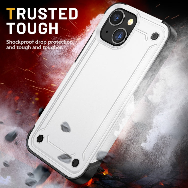 For iPhone 14 2 in 1 Soft TPU Hard PC Phone Case