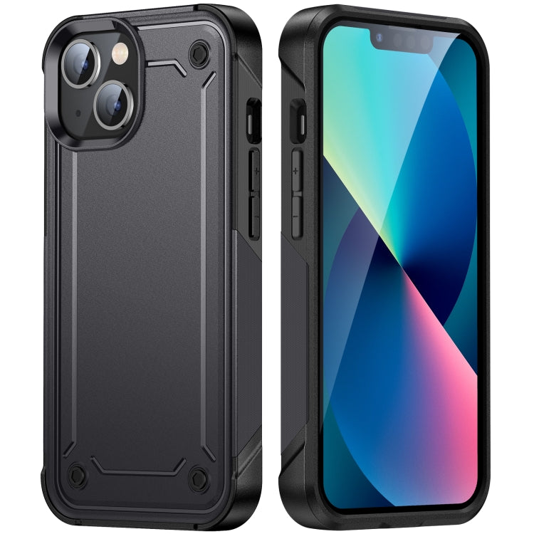 For iPhone 14 2 in 1 Soft TPU Hard PC Phone Case