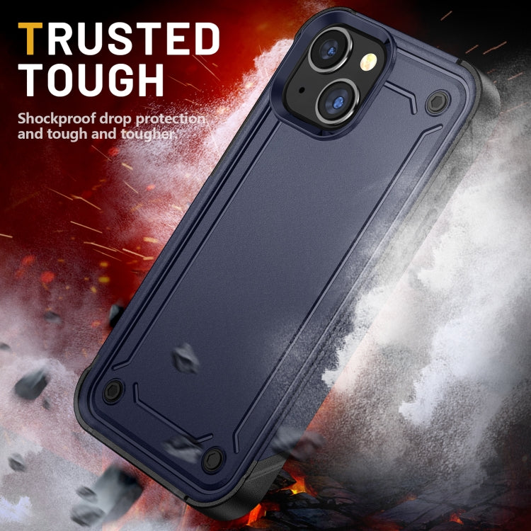 For iPhone 14 2 in 1 Soft TPU Hard PC Phone Case