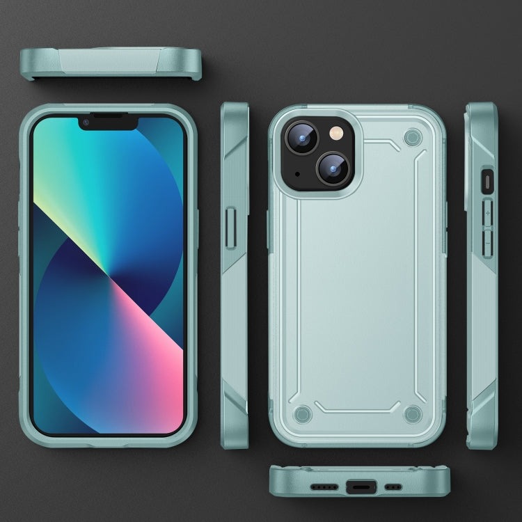 For iPhone 14 2 in 1 Soft TPU Hard PC Phone Case