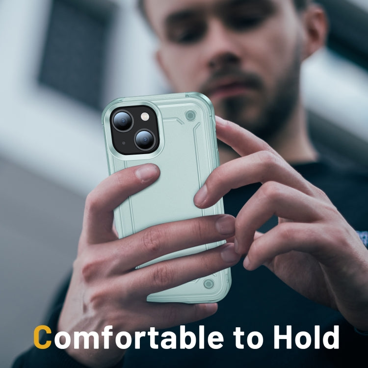 For iPhone 14 2 in 1 Soft TPU Hard PC Phone Case