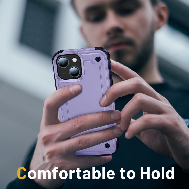 For iPhone 14 2 in 1 Soft TPU Hard PC Phone Case