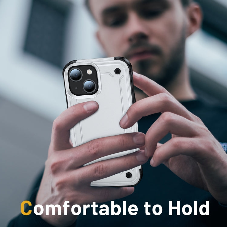 For iPhone 14 Plus 2 in 1 Soft TPU Hard PC Phone Case