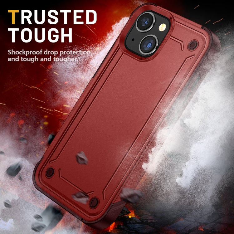 For iPhone 14 Plus 2 in 1 Soft TPU Hard PC Phone Case