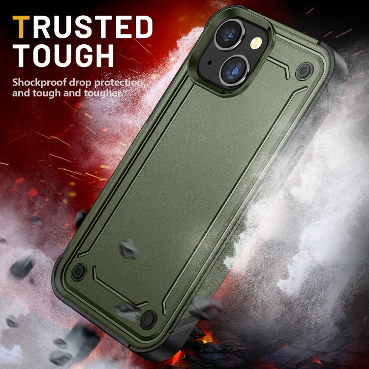 For iPhone 14 Plus 2 in 1 Soft TPU Hard PC Phone Case