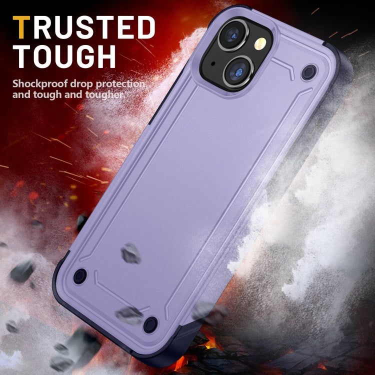 For iPhone 14 Plus 2 in 1 Soft TPU Hard PC Phone Case
