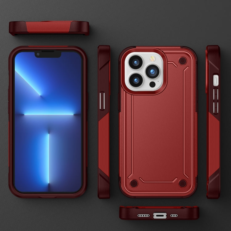 For iPhone 14 Pro 2 in 1 Soft TPU Hard PC Phone Case