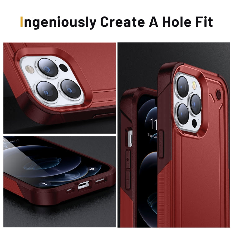 For iPhone 14 Pro 2 in 1 Soft TPU Hard PC Phone Case