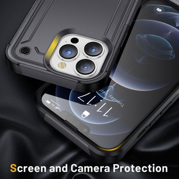 For iPhone 14 Pro 2 in 1 Soft TPU Hard PC Phone Case