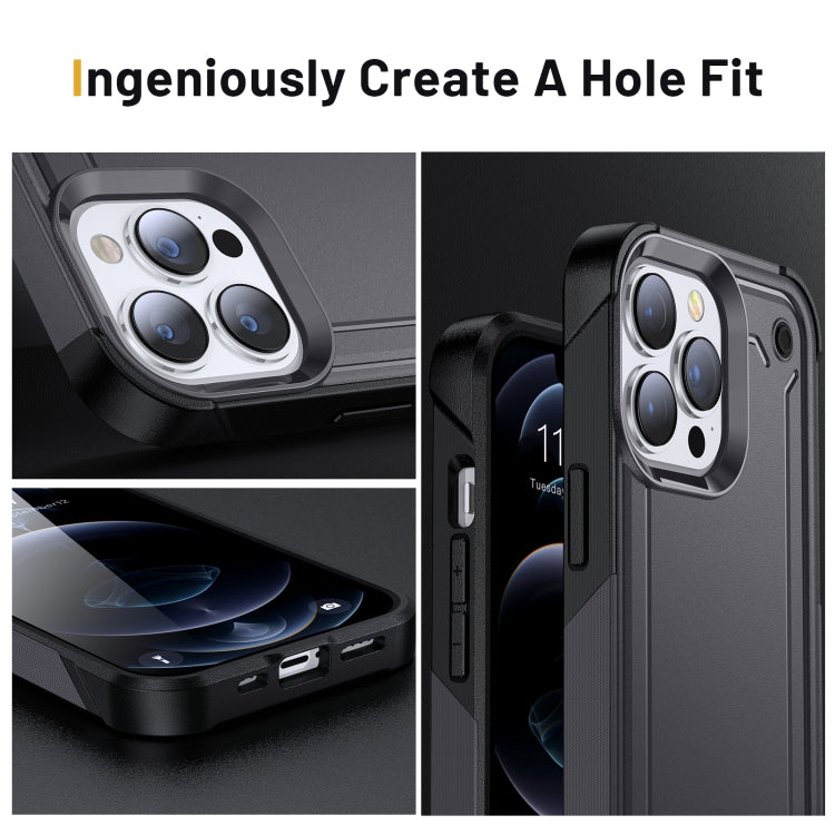 For iPhone 14 Pro 2 in 1 Soft TPU Hard PC Phone Case