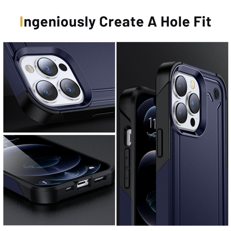 For iPhone 14 Pro 2 in 1 Soft TPU Hard PC Phone Case