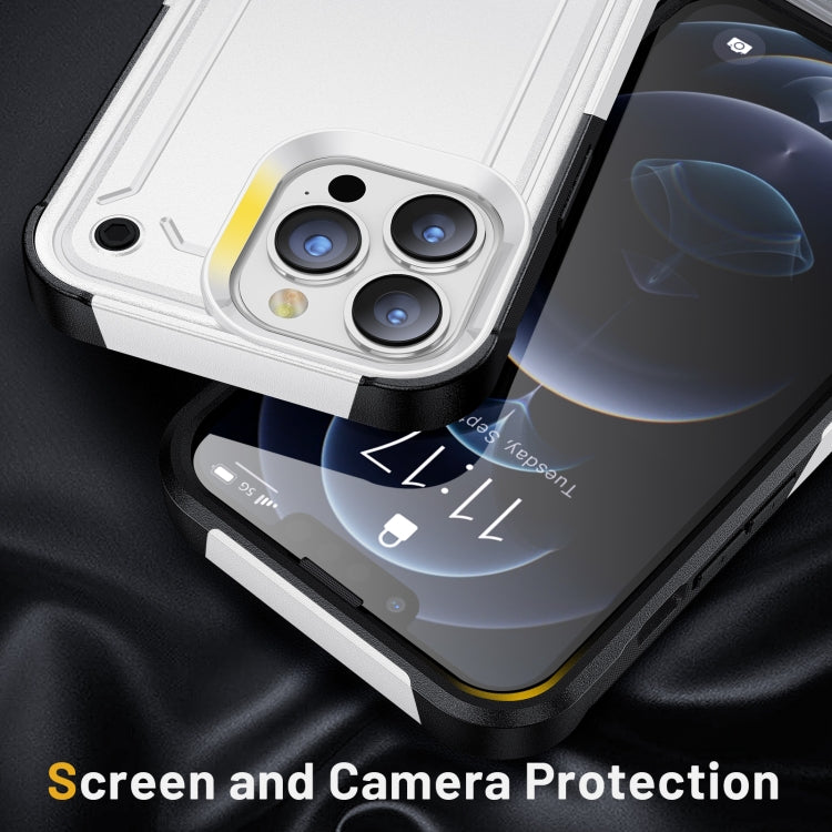 For iPhone 14 Pro Max 2 in 1 Soft TPU Hard PC Phone Case