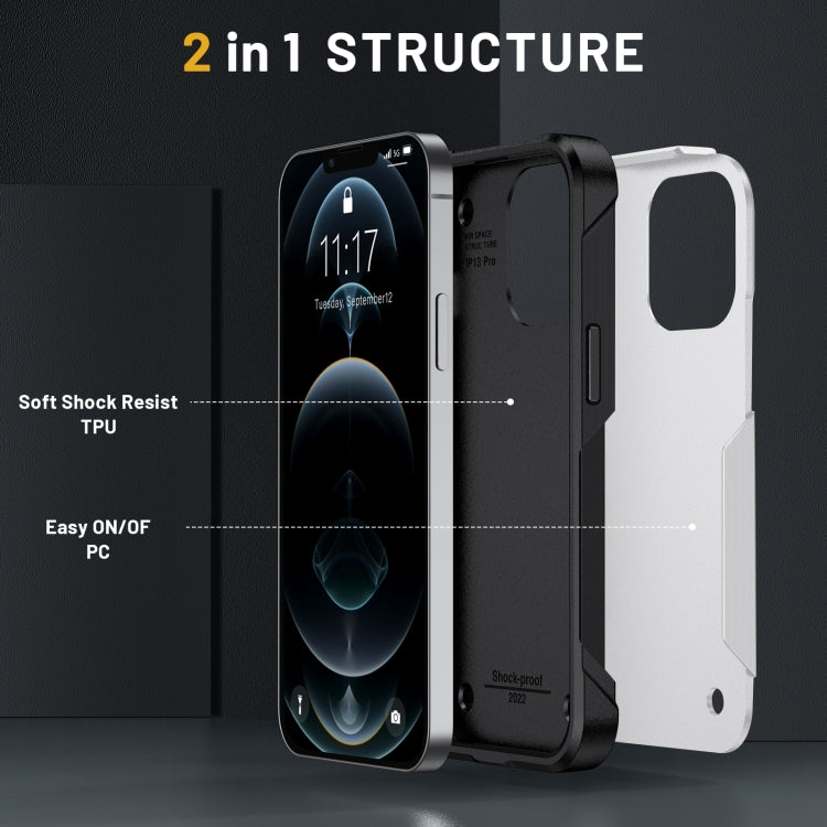 For iPhone 14 Pro Max 2 in 1 Soft TPU Hard PC Phone Case