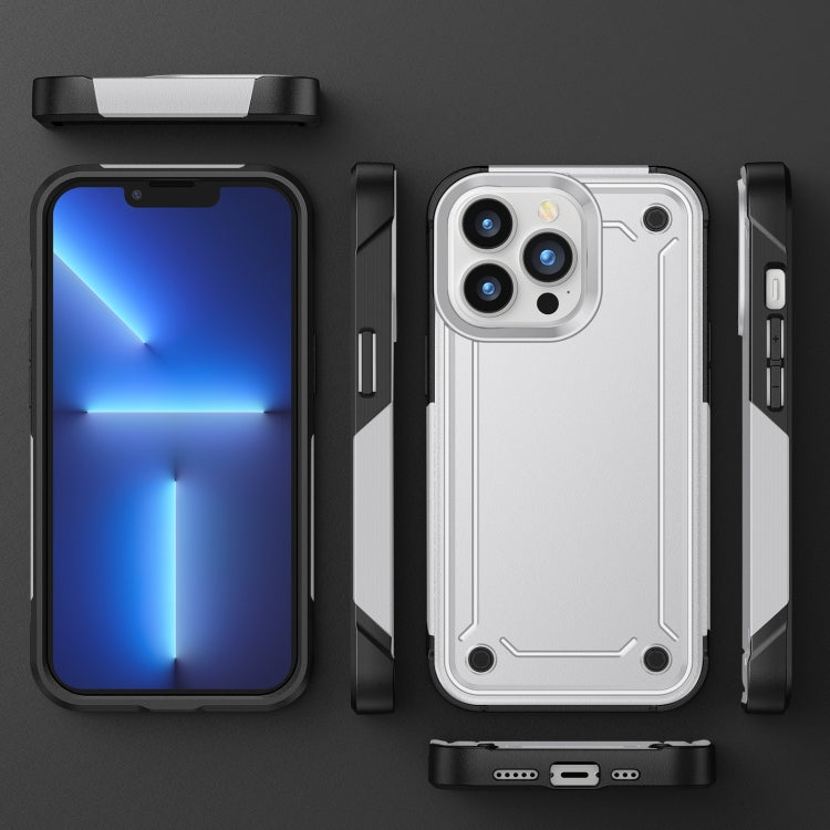 For iPhone 14 Pro Max 2 in 1 Soft TPU Hard PC Phone Case
