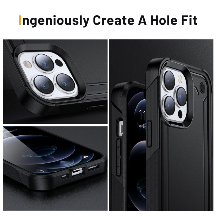 For iPhone 14 Pro Max 2 in 1 Soft TPU Hard PC Phone Case