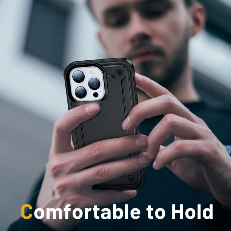 For iPhone 14 Pro Max 2 in 1 Soft TPU Hard PC Phone Case
