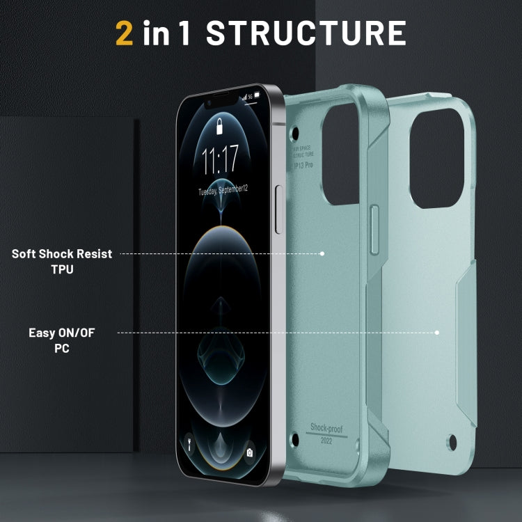 For iPhone 14 Pro Max 2 in 1 Soft TPU Hard PC Phone Case