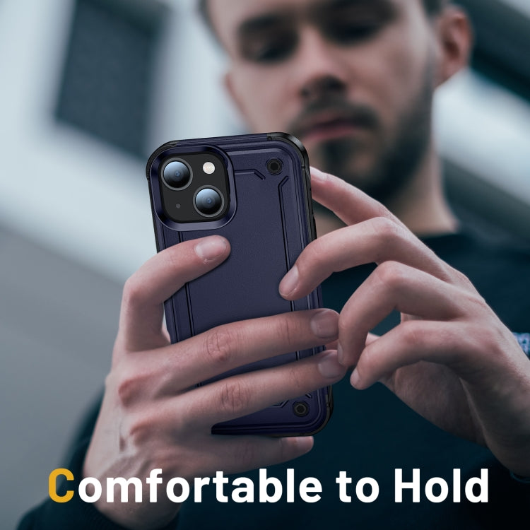 For iPhone 13 2 in 1 Soft TPU Hard PC Phone Case