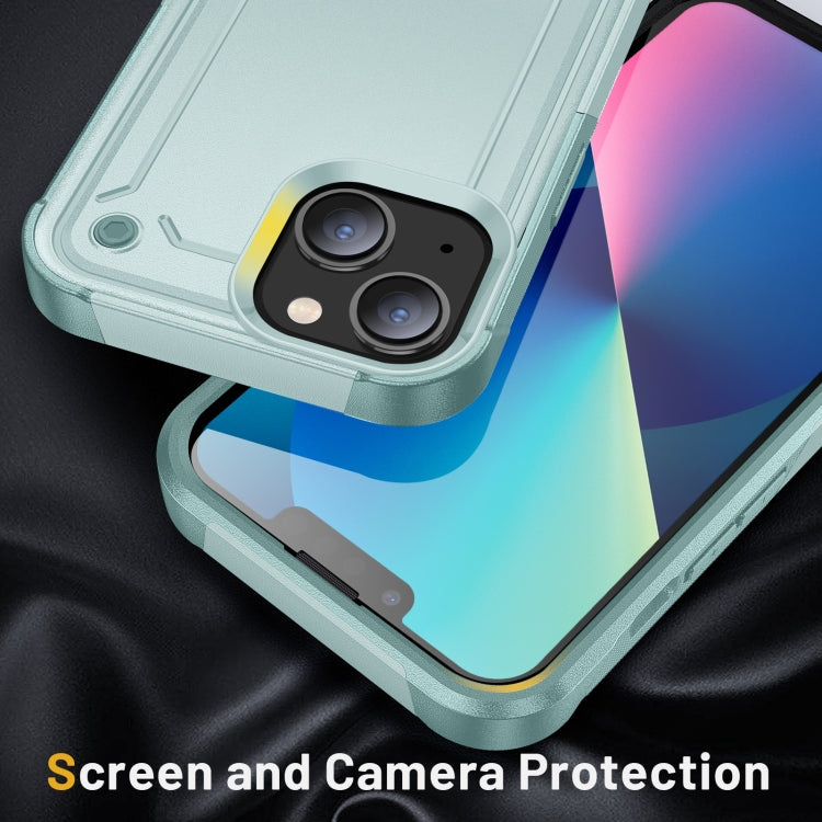 For iPhone 13 2 in 1 Soft TPU Hard PC Phone Case